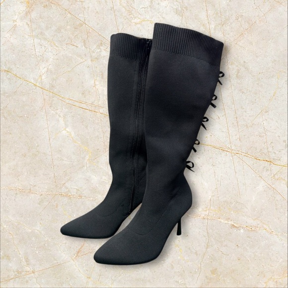 Torrid Bow Back Stiletto Knee Boot (WW - size 9,5 EXTRA WIDE WIDTH) - NWOB - Picture 3 of 10